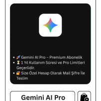Google Gemini Ai Pro Yıllık